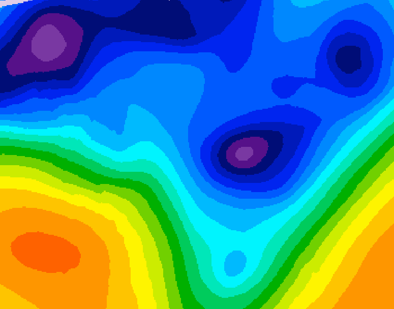 GDPS 500 millibar geopotential height 156 hour forecast chart for Canada based on 2026/01/08 1200Z data