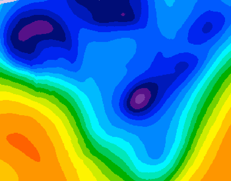 GDPS 500 millibar geopotential height 174 hour forecast chart for Canada based on 2026/01/08 1200Z data