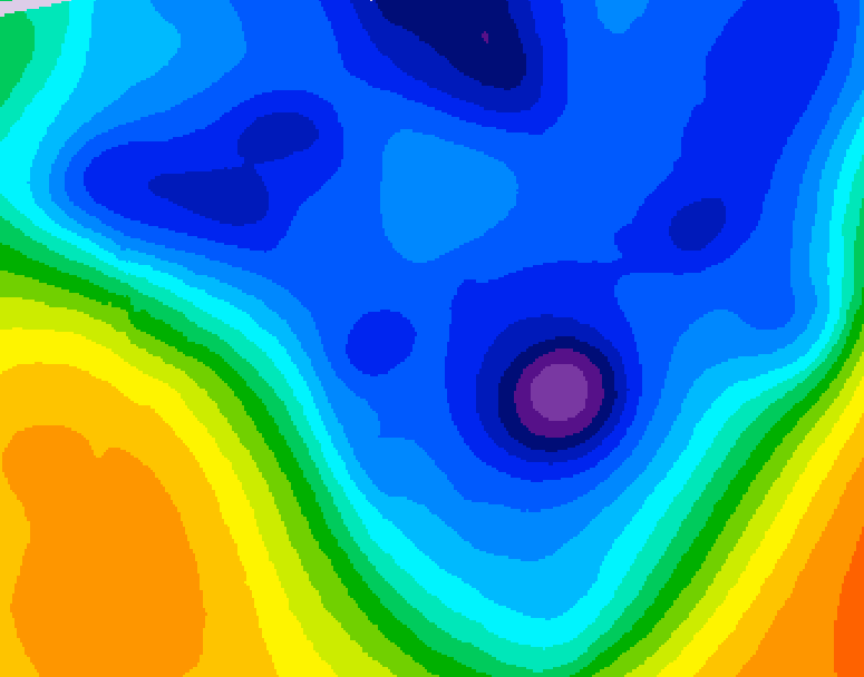 GDPS 500 millibar geopotential height 204 hour forecast chart for Canada based on 2026/01/08 1200Z data