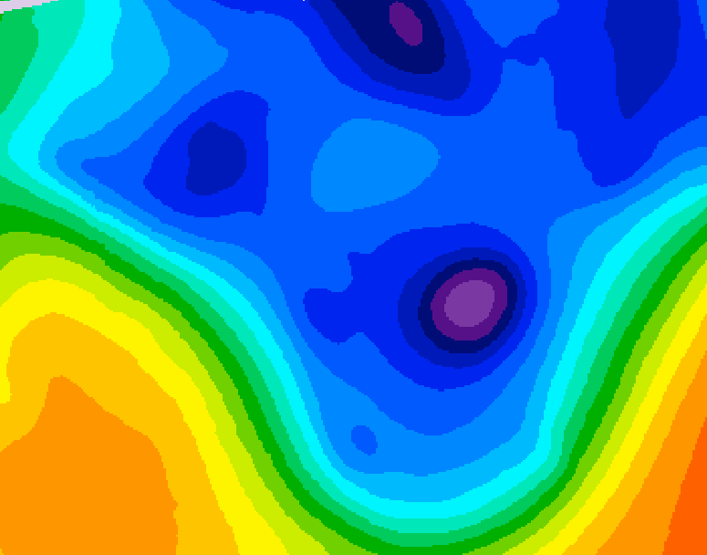 GDPS 500 millibar geopotential height 216 hour forecast chart for Canada based on 2026/01/08 1200Z data