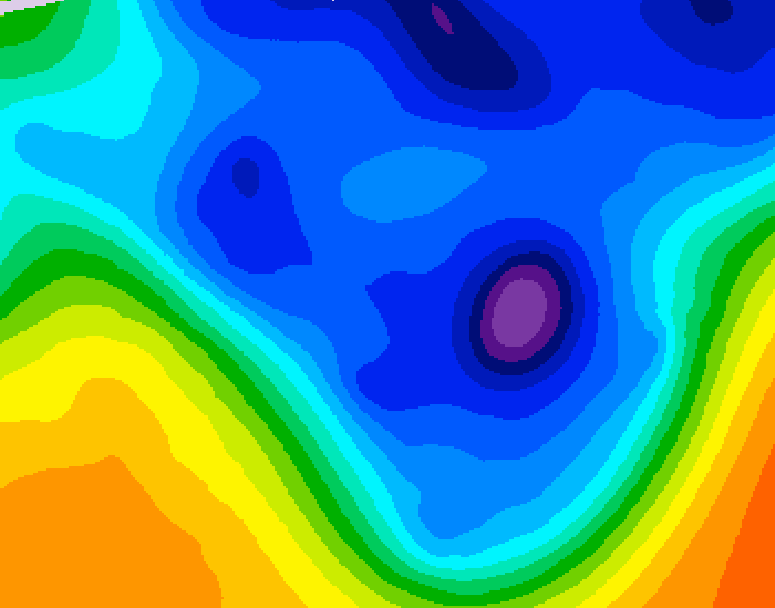 GDPS 500 millibar geopotential height 228 hour forecast chart for Canada based on 2026/01/08 1200Z data