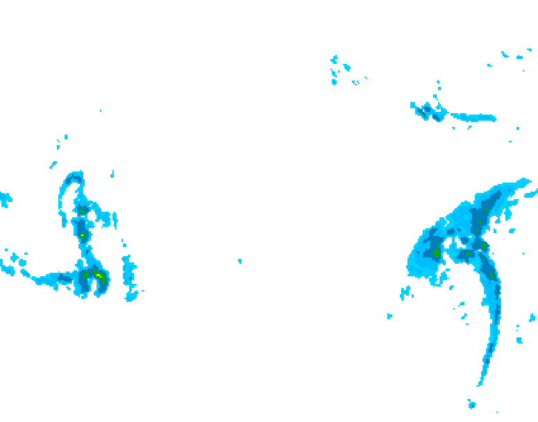GDPS precipitation 108 hour forecast chart for Canada based on 2026/01/08 0000Z data