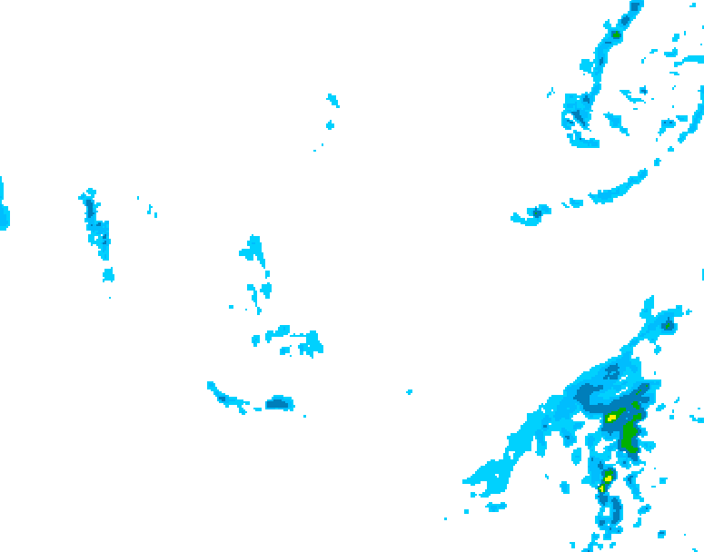 GDPS precipitation 180 hour forecast chart for Canada based on 2026/01/08 0000Z data