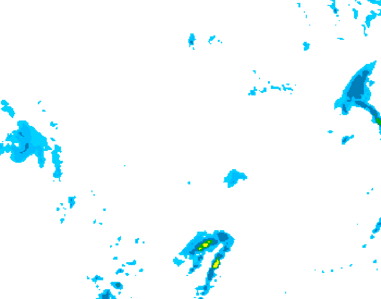 GDPS precipitation 012 hour forecast chart for Canada based on 2026/01/08 1200Z data