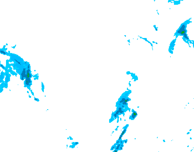 GDPS precipitation 024 hour forecast chart for Canada based on 2026/01/08 1200Z data