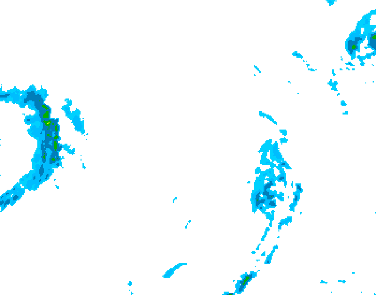 GDPS precipitation 036 hour forecast chart for Canada based on 2026/01/08 1200Z data