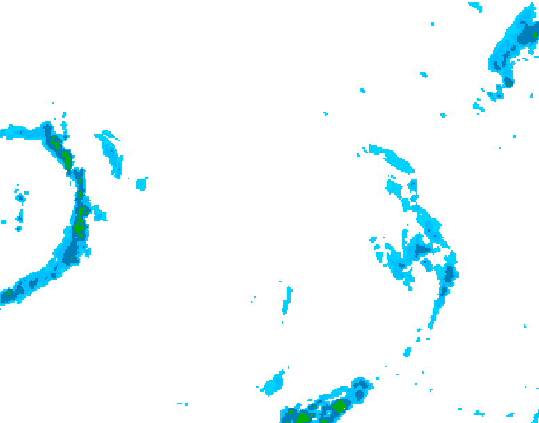 GDPS precipitation 042 hour forecast chart for Canada based on 2026/01/08 1200Z data