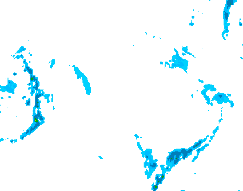 GDPS precipitation 054 hour forecast chart for Canada based on 2026/01/08 1200Z data