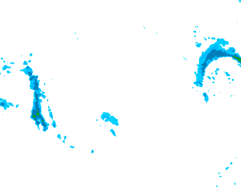 GDPS precipitation 114 hour forecast chart for Canada based on 2026/01/08 1200Z data