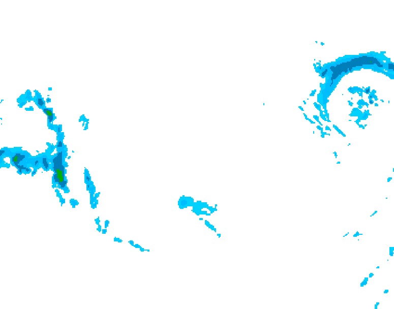 GDPS precipitation 120 hour forecast chart for Canada based on 2026/01/08 1200Z data