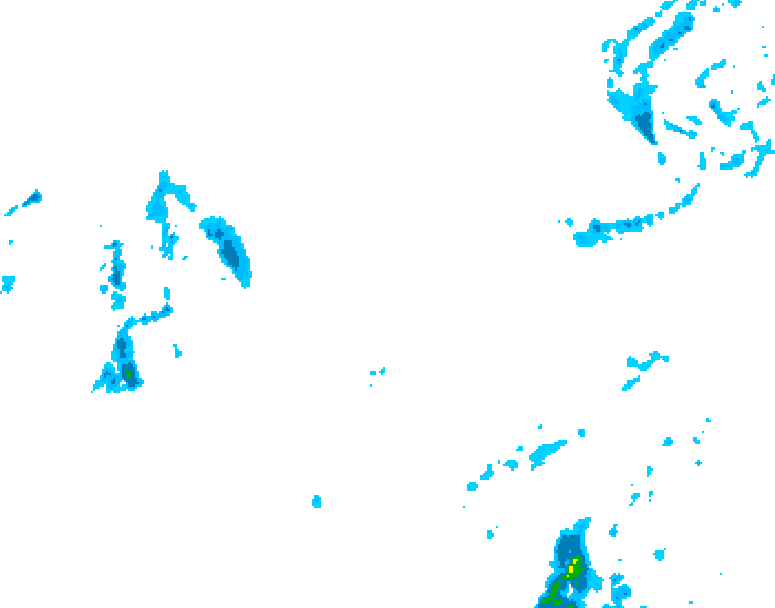 GDPS precipitation 150 hour forecast chart for Canada based on 2026/01/08 1200Z data