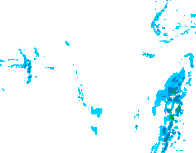 GDPS precipitation 174 hour forecast chart for Canada based on 2026/01/08 1200Z data
