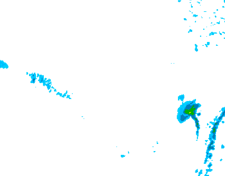 GDPS precipitation 222 hour forecast chart for Canada based on 2026/01/08 1200Z data