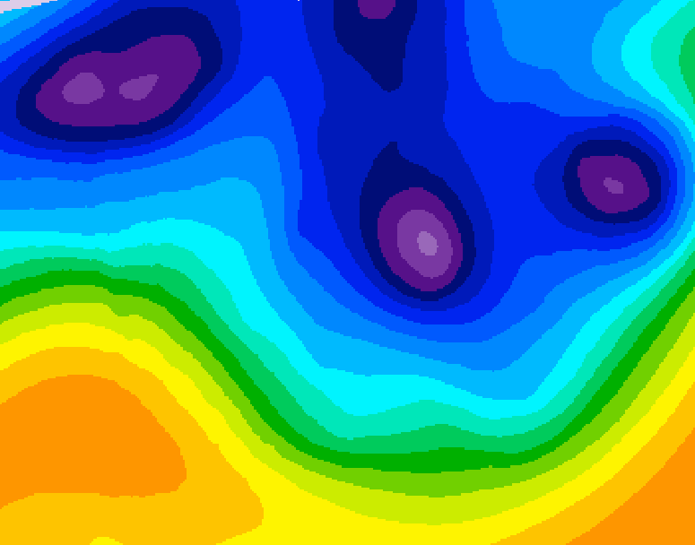 GDPS 500 millibar geopotential height 108 hour forecast chart for Canada based on 2026/01/09 0000Z data