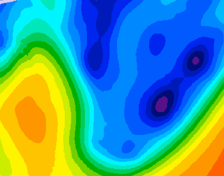 GDPS 500 millibar geopotential height 210 hour forecast chart for Canada based on 2026/01/09 0000Z data