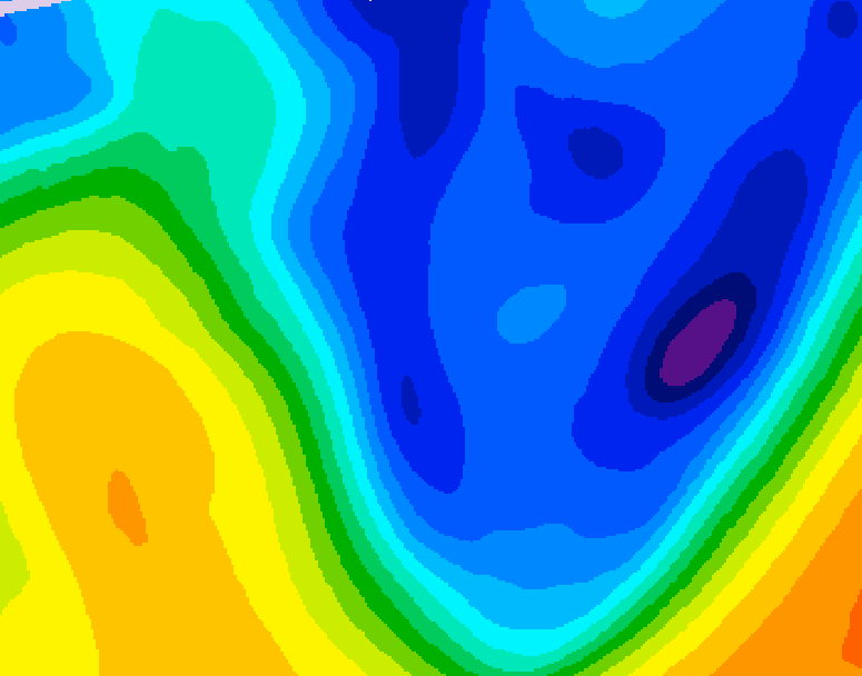 GDPS 500 millibar geopotential height 234 hour forecast chart for Canada based on 2026/01/09 0000Z data