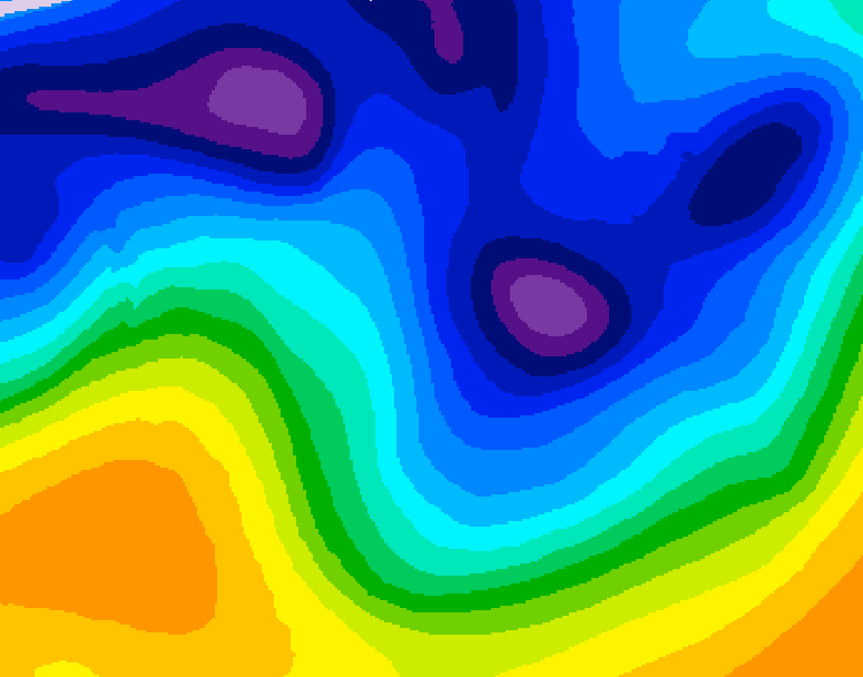 GDPS 500 millibar geopotential height 108 hour forecast chart for Canada based on 2026/01/09 1200Z data