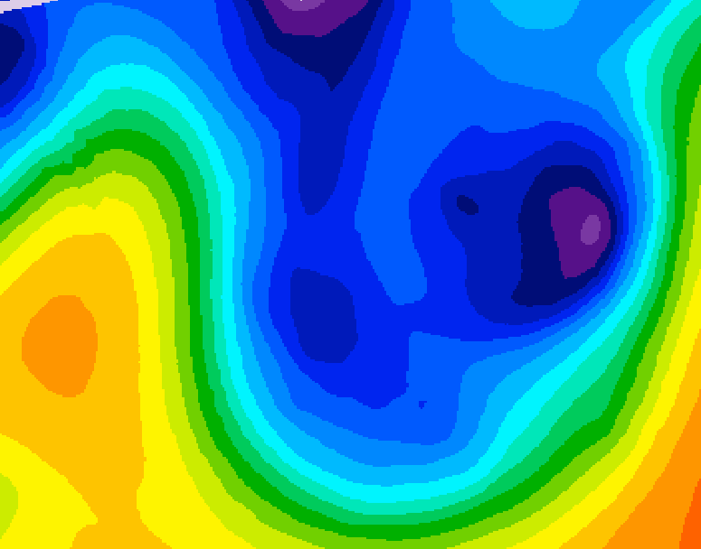 GDPS 500 millibar geopotential height 174 hour forecast chart for Canada based on 2026/01/09 1200Z data