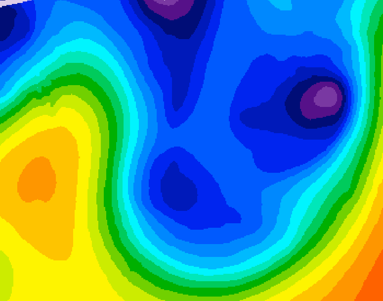GDPS 500 millibar geopotential height 180 hour forecast chart for Canada based on 2026/01/09 1200Z data