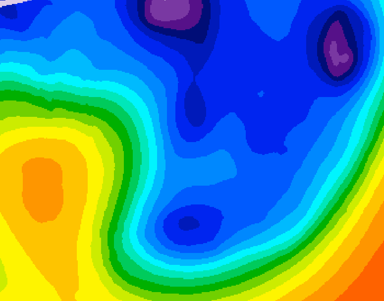 GDPS 500 millibar geopotential height 198 hour forecast chart for Canada based on 2026/01/09 1200Z data