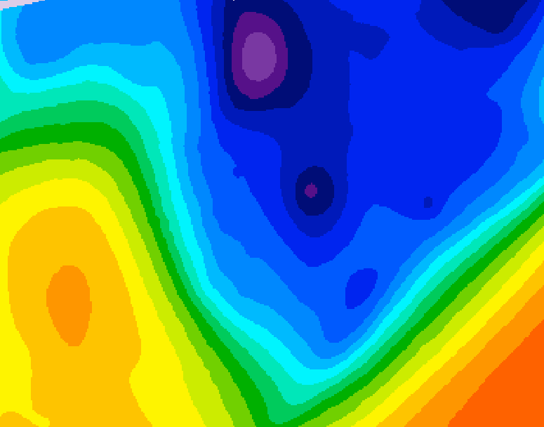 GDPS 500 millibar geopotential height 228 hour forecast chart for Canada based on 2026/01/09 1200Z data