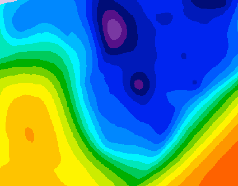 GDPS 500 millibar geopotential height 234 hour forecast chart for Canada based on 2026/01/09 1200Z data
