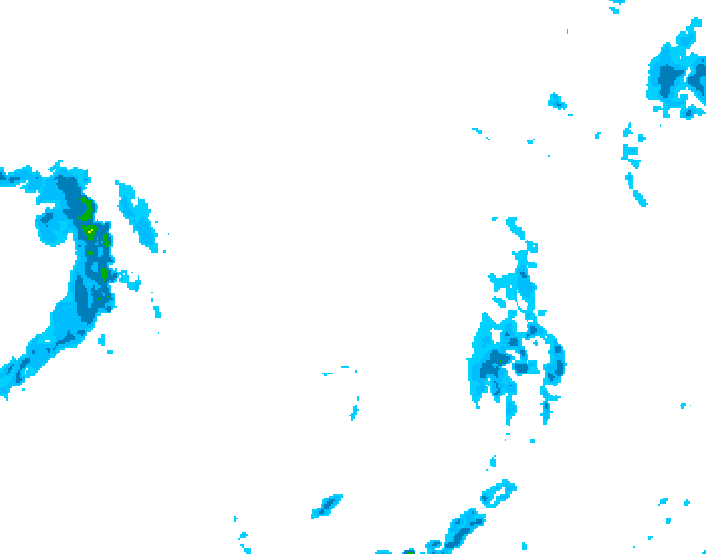 GDPS precipitation 024 hour forecast chart for Canada based on 2026/01/09 0000Z data