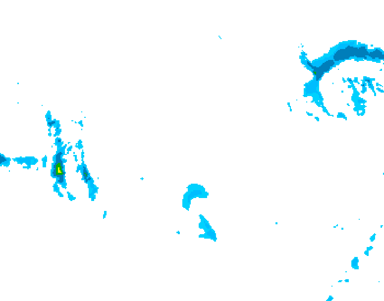 GDPS precipitation 108 hour forecast chart for Canada based on 2026/01/09 0000Z data