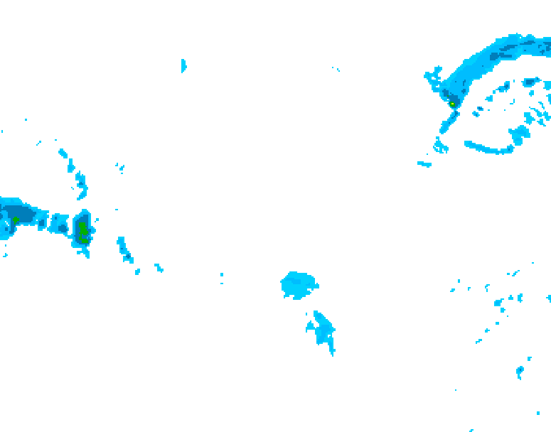 GDPS precipitation 114 hour forecast chart for Canada based on 2026/01/09 0000Z data