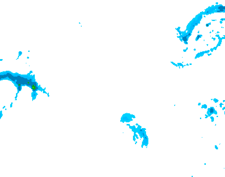 GDPS precipitation 120 hour forecast chart for Canada based on 2026/01/09 0000Z data