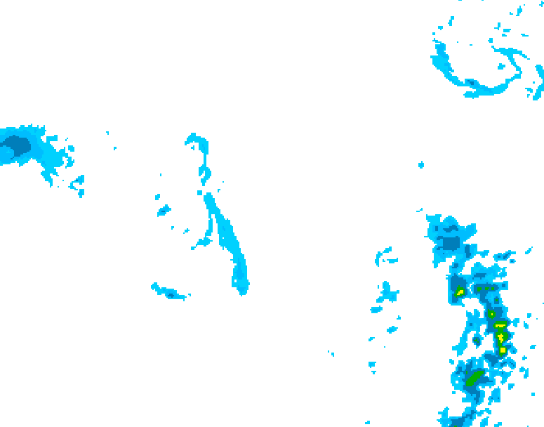 GDPS precipitation 156 hour forecast chart for Canada based on 2026/01/09 0000Z data