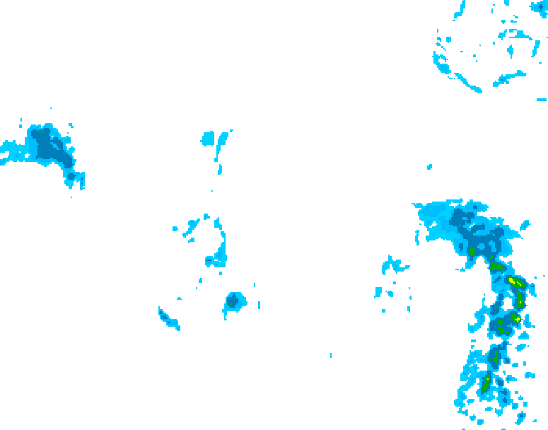 GDPS precipitation 162 hour forecast chart for Canada based on 2026/01/09 0000Z data
