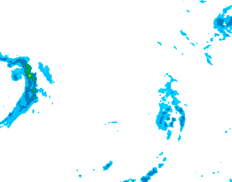 GDPS precipitation 012 hour forecast chart for Canada based on 2026/01/09 1200Z data