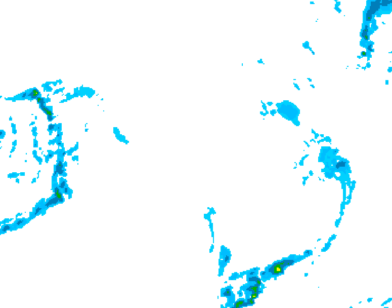 GDPS precipitation 024 hour forecast chart for Canada based on 2026/01/09 1200Z data