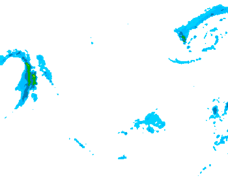 GDPS precipitation 108 hour forecast chart for Canada based on 2026/01/09 1200Z data
