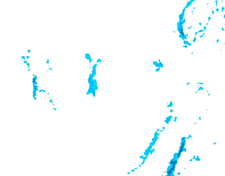 GDPS precipitation 132 hour forecast chart for Canada based on 2026/01/09 1200Z data