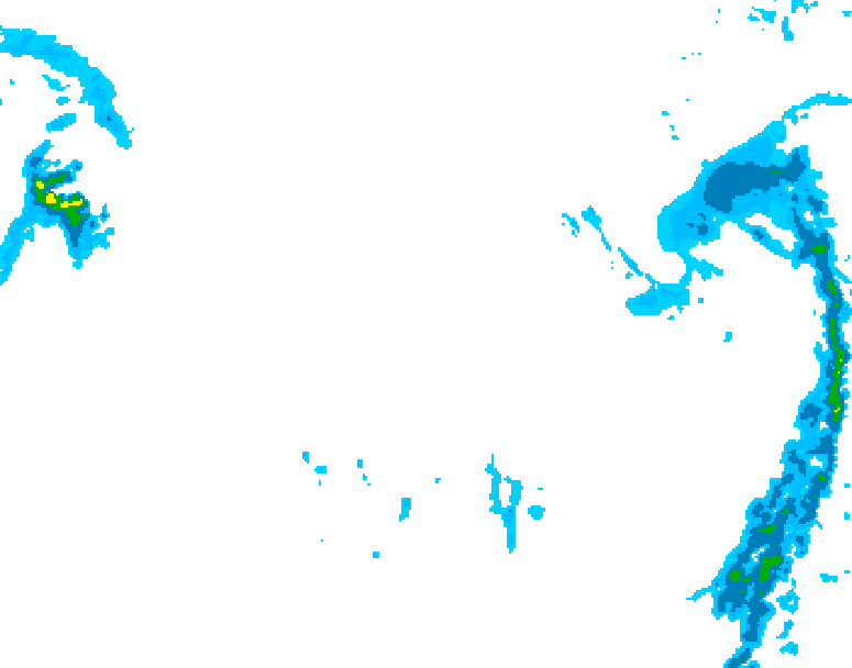 GDPS precipitation 168 hour forecast chart for Canada based on 2026/01/09 1200Z data