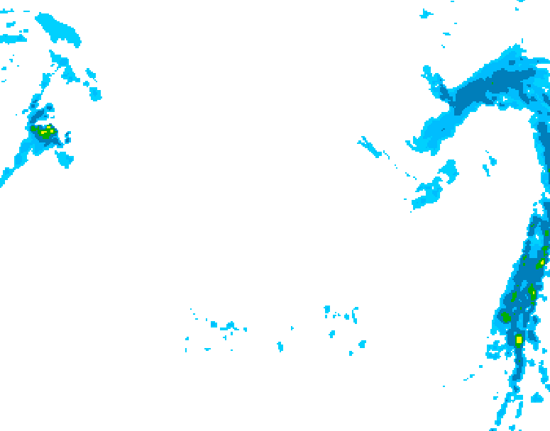 GDPS precipitation 174 hour forecast chart for Canada based on 2026/01/09 1200Z data