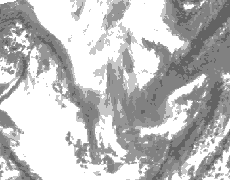 GDPS total cloud 216 hour forecast chart for Canada based on 2026/01/09 0000Z data