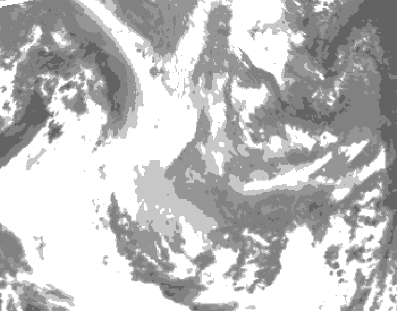 GDPS total cloud 186 hour forecast chart for Canada based on 2026/01/09 1200Z data