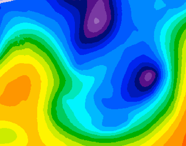 GDPS 500 millibar geopotential height 156 hour forecast chart for Canada based on 2026/01/10 0000Z data