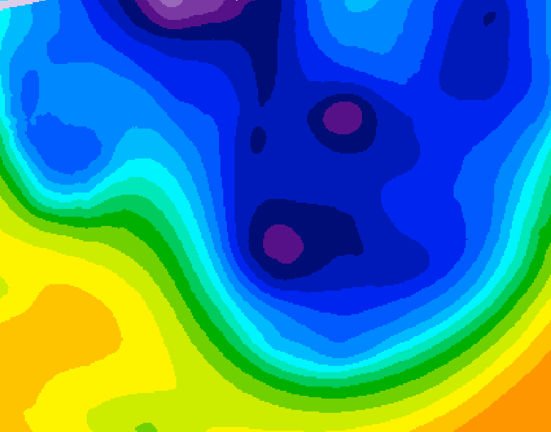 GDPS 500 millibar geopotential height 234 hour forecast chart for Canada based on 2026/01/10 0000Z data
