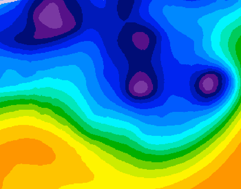 GDPS 500 millibar geopotential height 060 hour forecast chart for Canada based on 2026/01/10 1200Z data