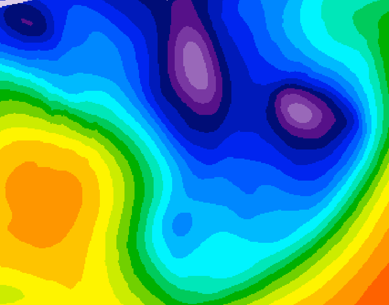 GDPS 500 millibar geopotential height 162 hour forecast chart for Canada based on 2026/01/10 1200Z data