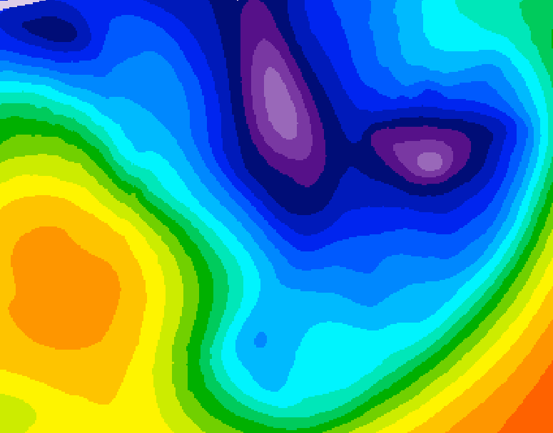 GDPS 500 millibar geopotential height 168 hour forecast chart for Canada based on 2026/01/10 1200Z data
