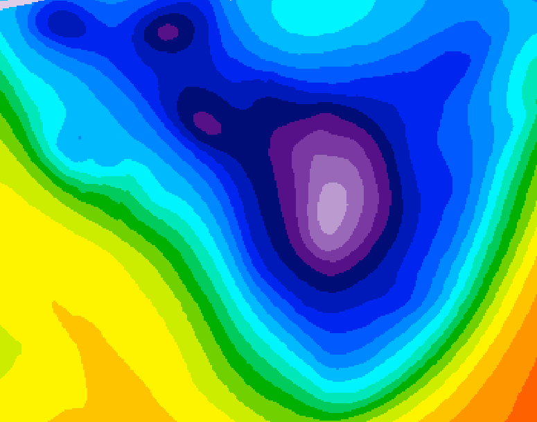 GDPS 500 millibar geopotential height 228 hour forecast chart for Canada based on 2026/01/10 1200Z data