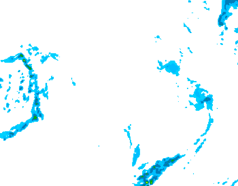 GDPS precipitation 012 hour forecast chart for Canada based on 2026/01/10 0000Z data