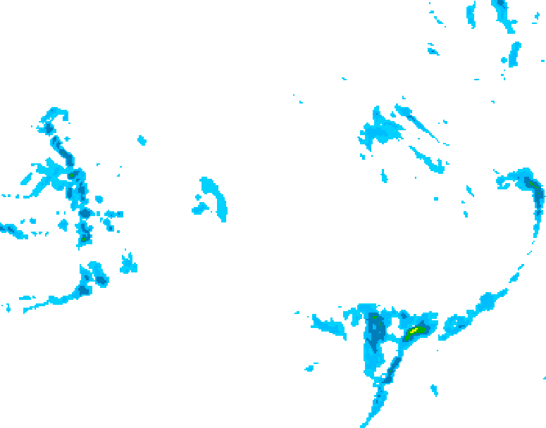 GDPS precipitation 024 hour forecast chart for Canada based on 2026/01/10 0000Z data