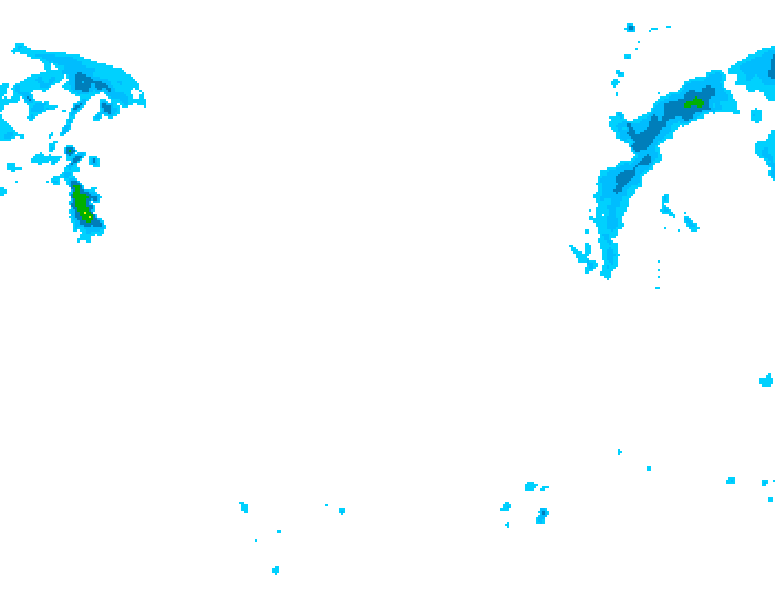 GDPS precipitation 168 hour forecast chart for Canada based on 2026/01/10 0000Z data
