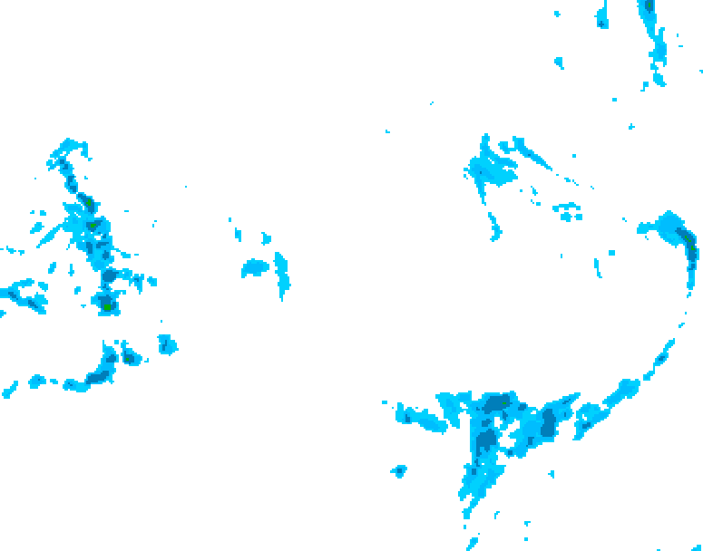 GDPS precipitation 012 hour forecast chart for Canada based on 2026/01/10 1200Z data